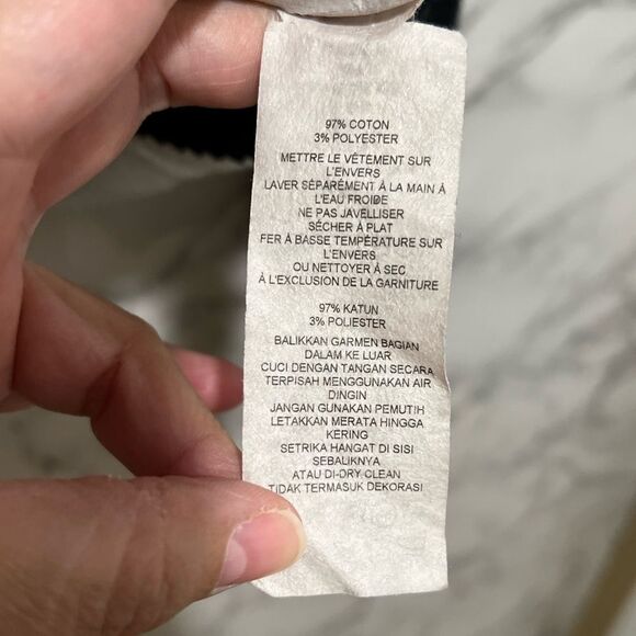 Armani Exchange Black/White Overlap Sweater - Picture 10 of 11